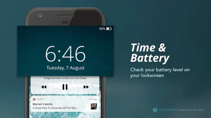 Wave - Customizable Lock screen android App screenshot 0