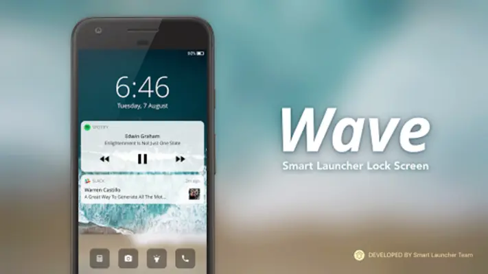 Wave - Customizable Lock screen android App screenshot 4